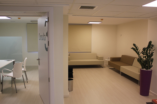 Sala de espera Ginemed Valencia Consuelo